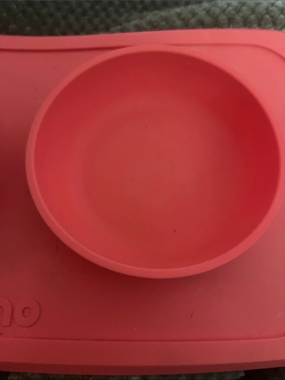 Ono Red Silicone double pet feeder